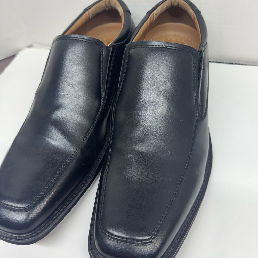 George Men's Classic Black Slip-On Loafers